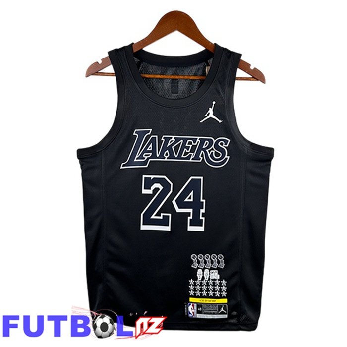 Camiseta NBA Los Angeles Lakers (Kobe Bryant 24) Edición Especial Negro