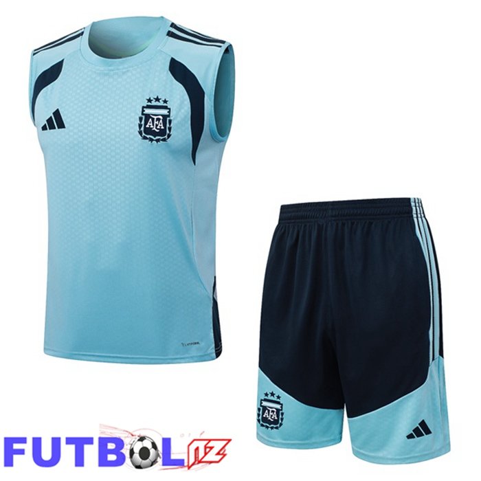 Chalecos De Futbol Argentina + Cortos Azul 2026/2027