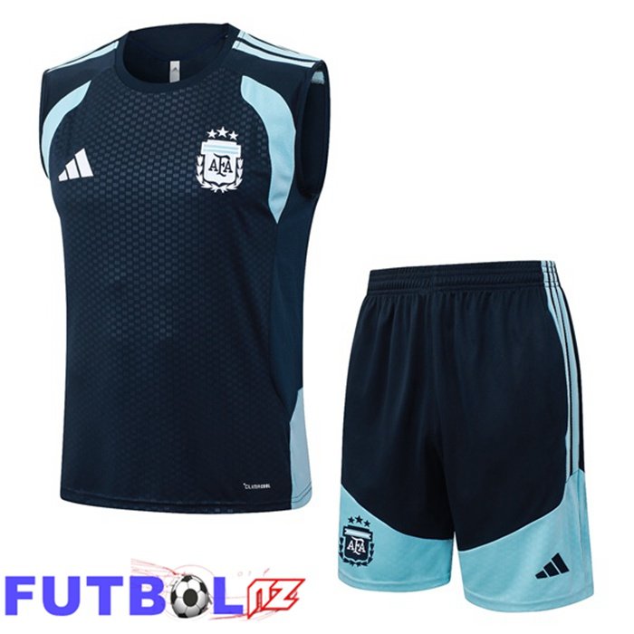 Chalecos De Futbol Argentina + Cortos Azul Real 2026/2027