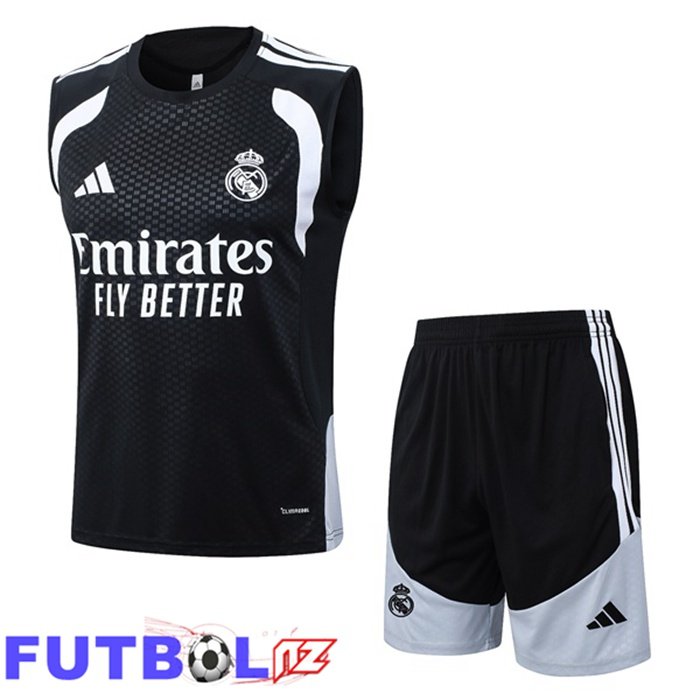 Chalecos De Futbol Real Madrid + Cortos Negro 2026/2027
