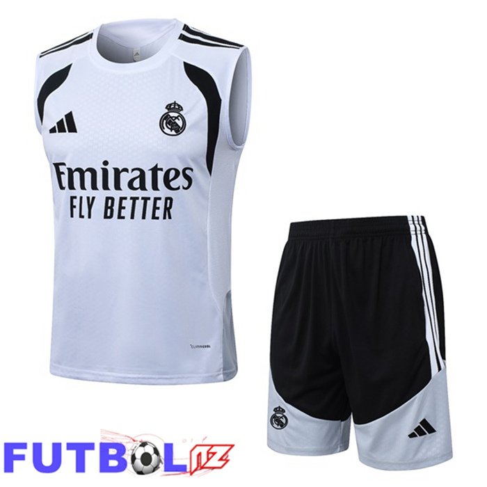 Chalecos De Futbol Real Madrid + Cortos Blanco 2026/2027