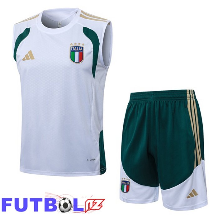 Chalecos De Futbol Italia + Cortos Blanco 2026/2027