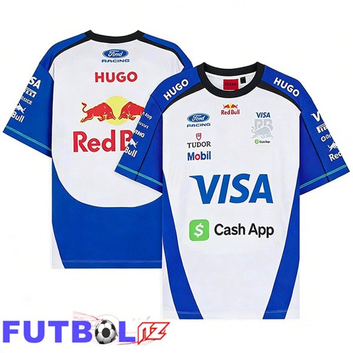 T-Shirt F1 Team Racing Bulls Blanco Azul 2025/2026