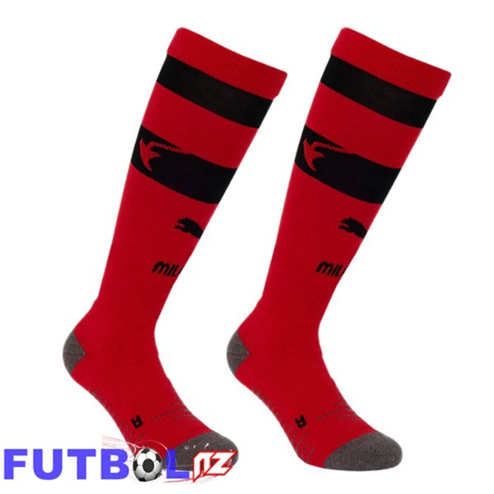 Calcetines De Futbol AC Milan Primera Rojo 2025/2026