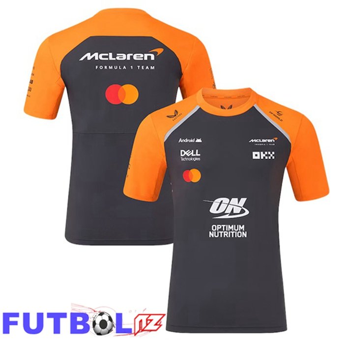 T-Shirt F1 Team McLaren Azul Real Naranja 2025/2026