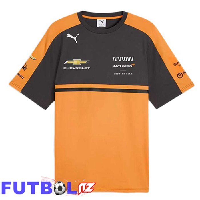 T-Shirt F1 Team McLaren Azul Real Naranja 2025/2026