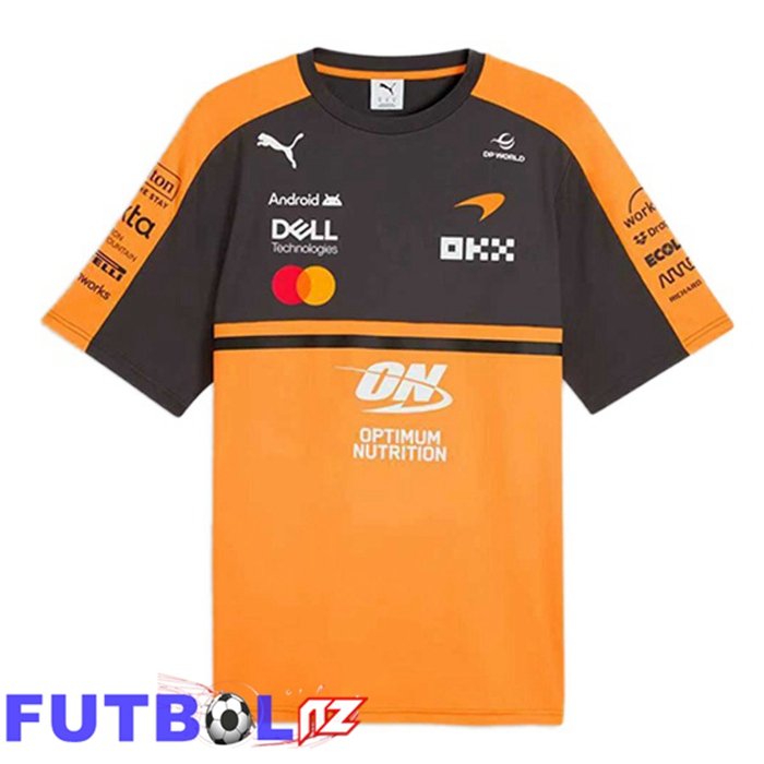 T-Shirt F1 Team McLaren Azul Real Naranja 2025/2026