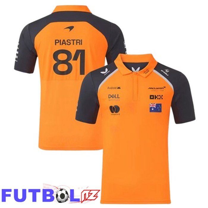 Polo F1 Team McLaren (PIASTRI 81) Naranja Azul Real 2025/2026