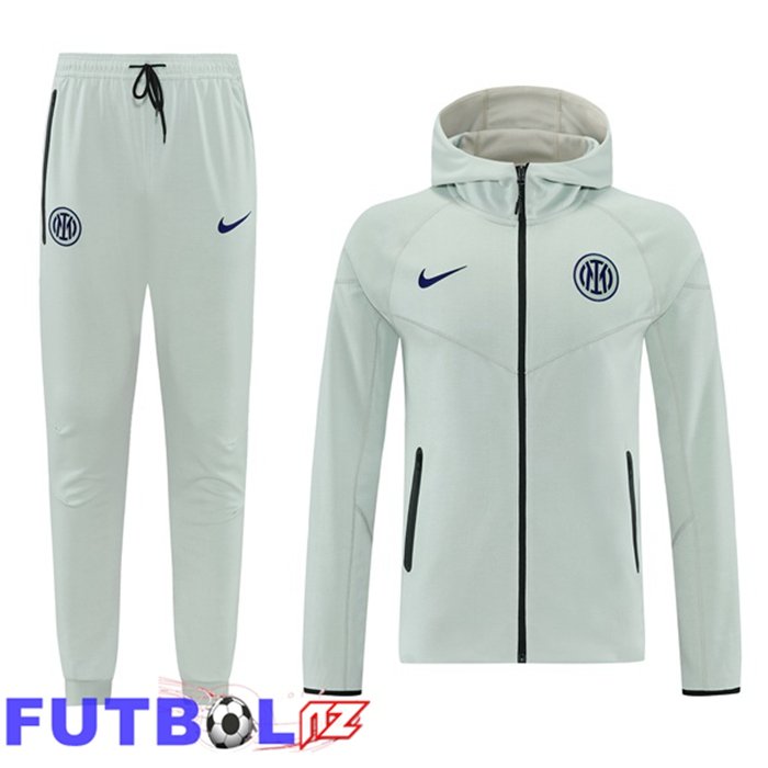 Chandal Futbol - Sudadera Con Capucha Inter Milan Gris 2026/2027