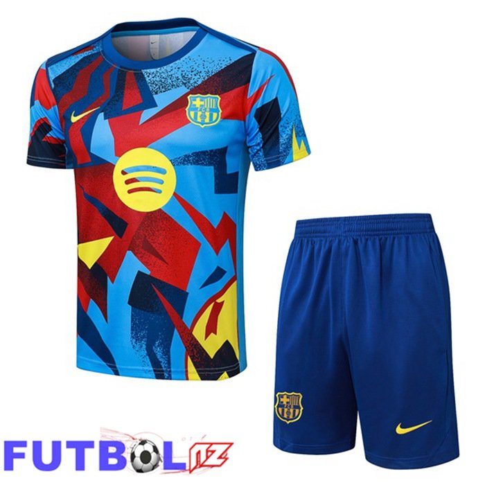 Camiseta Entrenamiento FC Barcelona + Cortos Azul Rojo 2026/2027