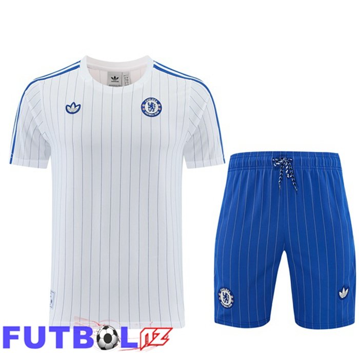 Camiseta Entrenamiento FC Chelsea + Cortos Blanco 2026/2027