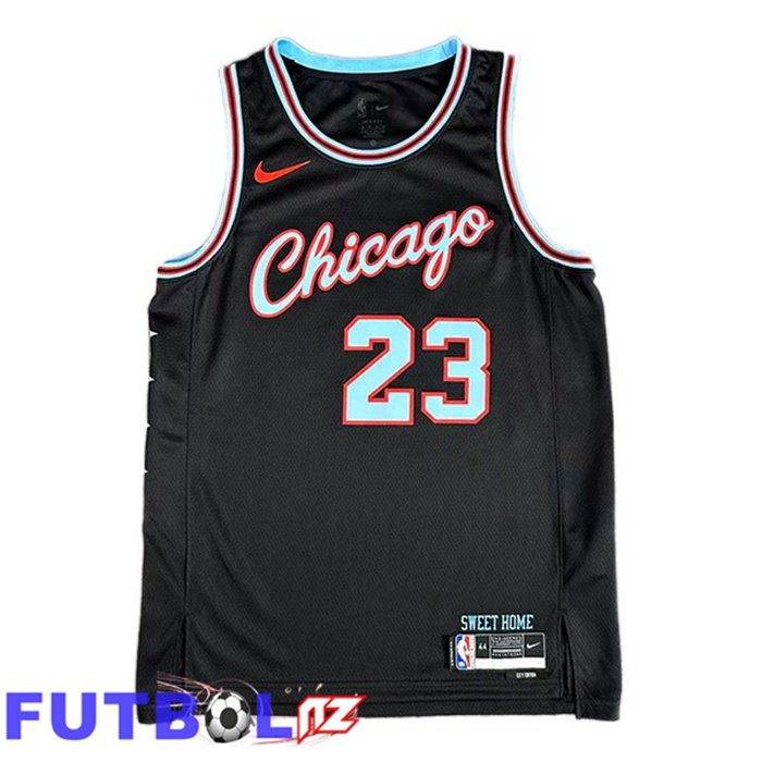 Camiseta NBA Chicago Bulls (Michael Jordan 23) Negro 2025/2026