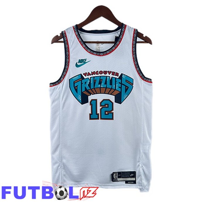 Camiseta NBA Memphis Grizzlies (Ja Morant 12) Blanco 2024/2025