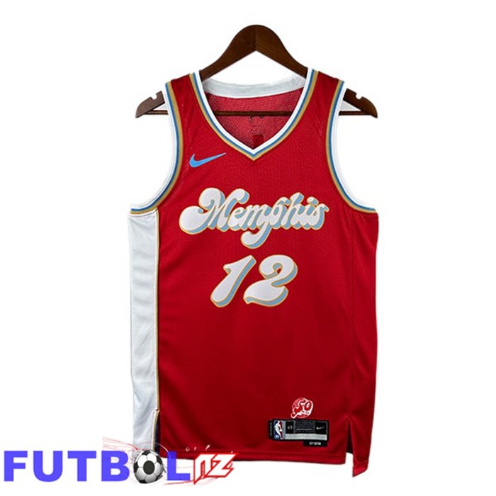 Camiseta NBA Memphis Grizzlies (Ja Morant 12) Rojo 2024/2025