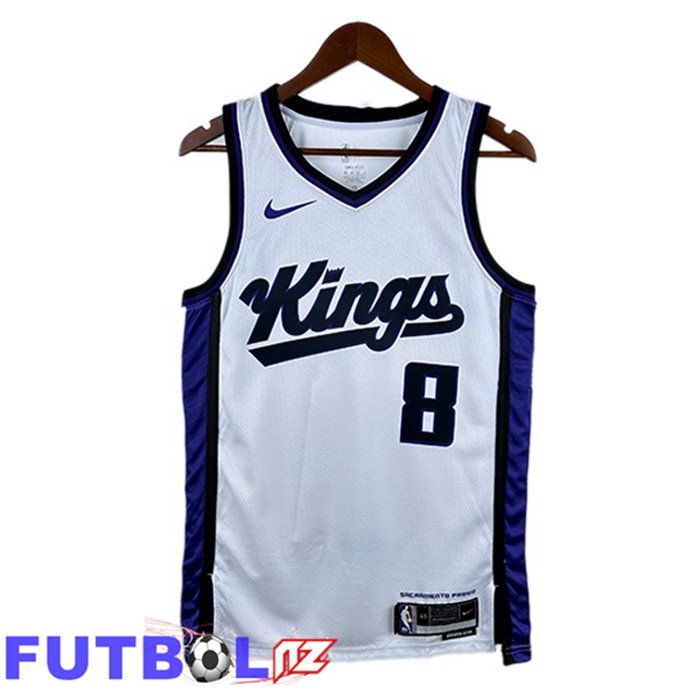 Camiseta NBA Sacramento Kings (Zach LaVine 8) Blanco 2023/2024