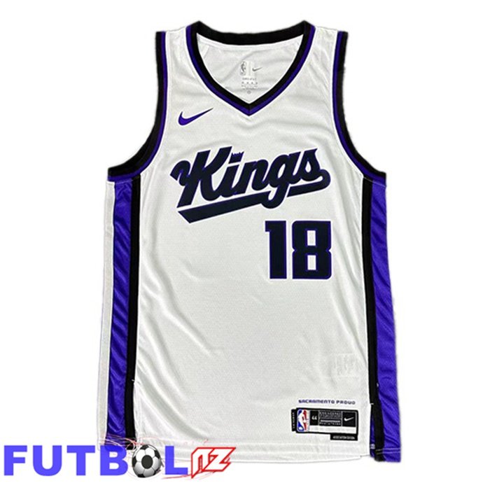 Camiseta NBA Sacramento Kings (Russell Westbrook 18) Blanco 2023/2024
