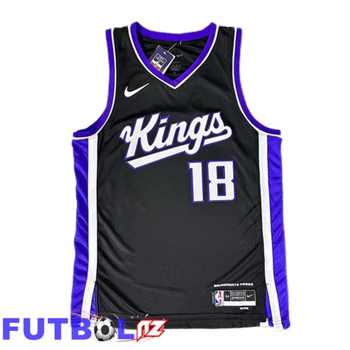 Camiseta NBA Sacramento Kings (Russell Westbrook 18) Negro 2023/2024