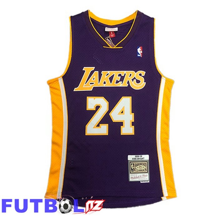 Camiseta NBA Los Angeles Lakers (Kobe Bryant 24) Retro Púrpura 2008-2009