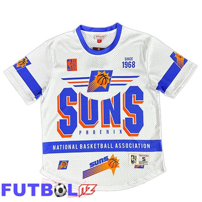 Camiseta NBA Phoenix Suns Edición Especial Retro Blanco Azul