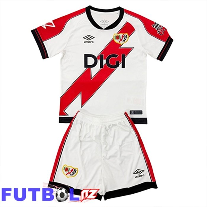 Camisetas De Futbol Rayo Vallecano Ninos Primera 2025/2026