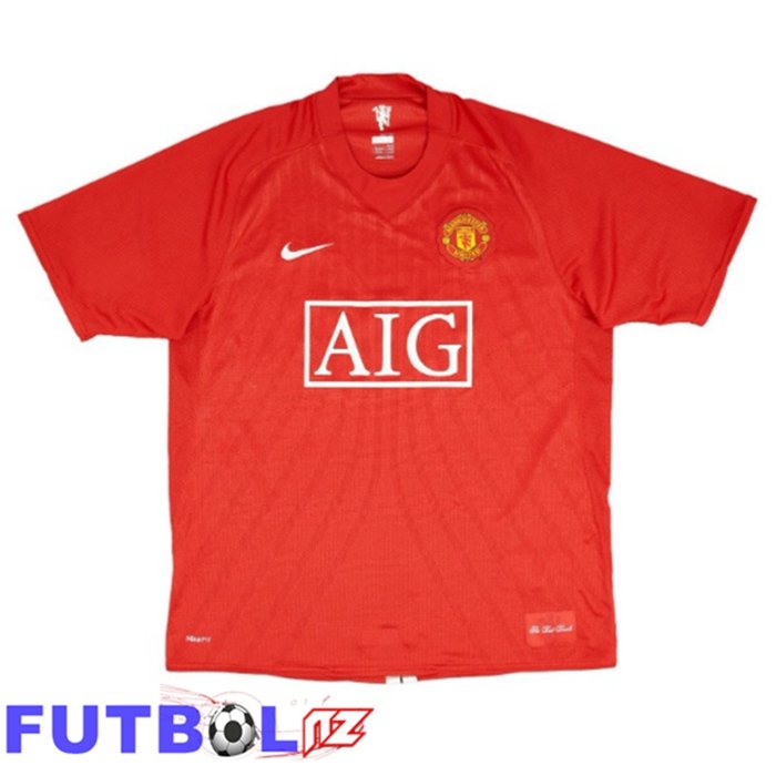 Camisetas De Futbol Manchester United Retro Primera Rojo 2007-2008