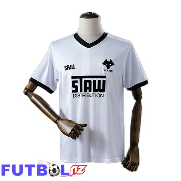 Camisetas De Futbol Wolves Retro Segunda Blanco 1986-1988