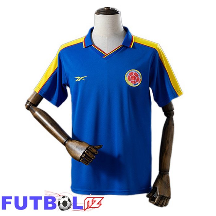 Camisetas De Futbol Colombia Retro Segunda Azul 1998