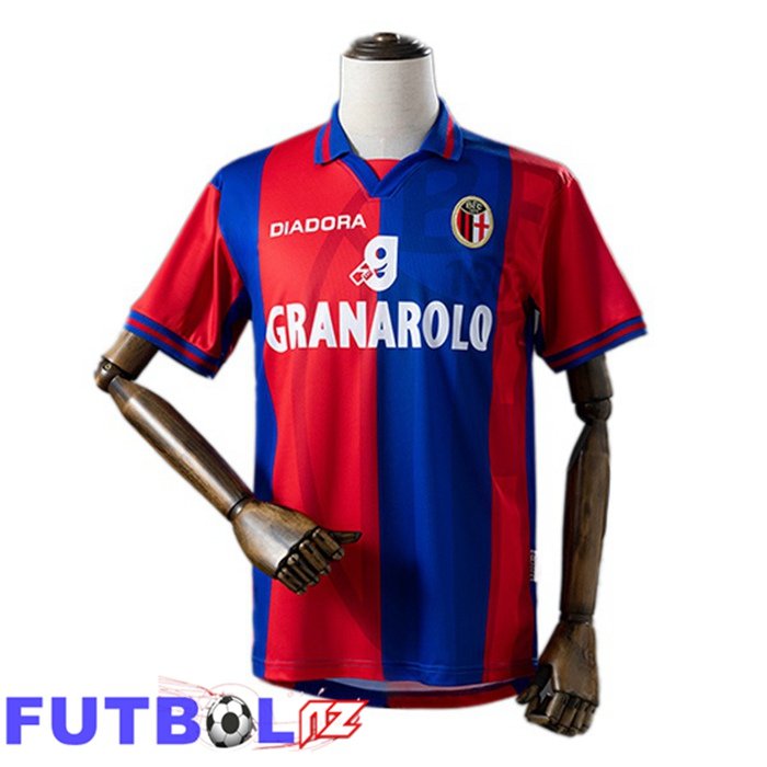 Camisetas De Futbol Bolonia Retro Primera Azul Rojo 1997-1998 Camisetas De Futbol Bolonia Retro Primera Azul Rojo 1997-1998