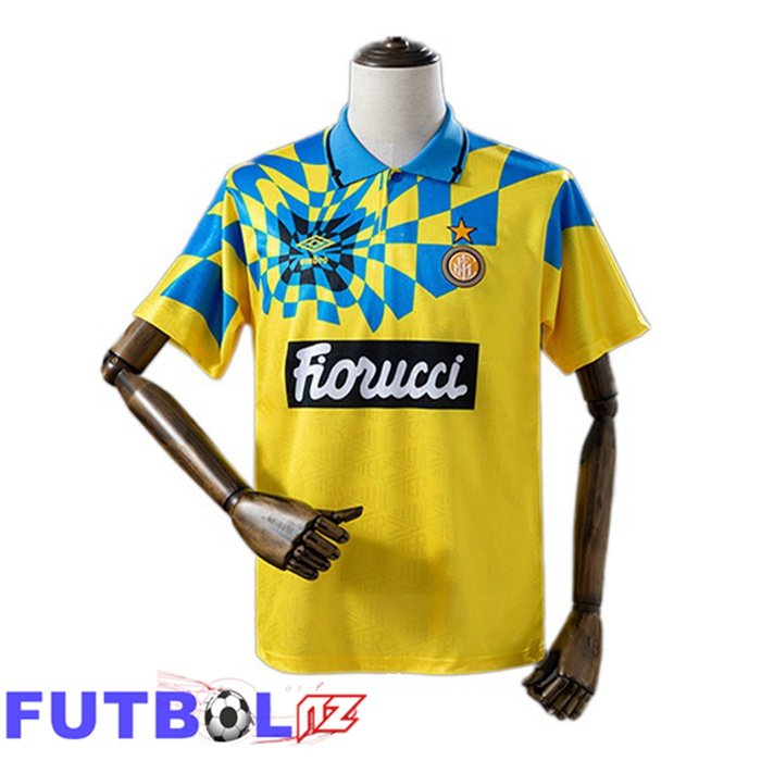 Camisetas De Futbol Inter Milan Retro Tercera Amarillo 1992-1994