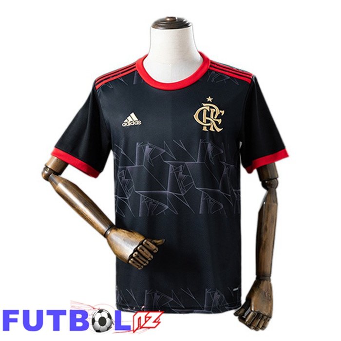 Camisetas De Futbol Flamengo Retro Tercera Negro 2021-2022