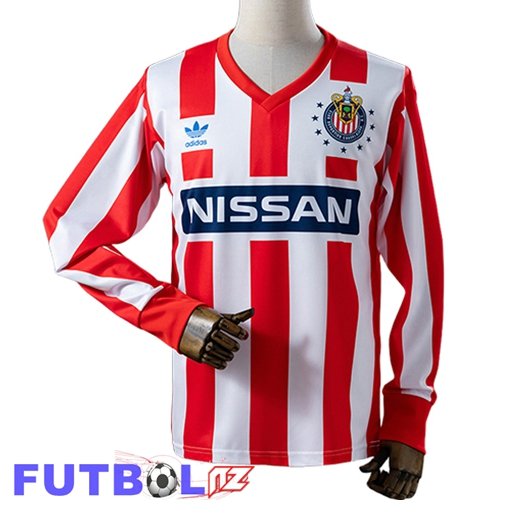 Camisetas De Futbol CD Guadalajara Retro Primera Manga Larga 1990/1991