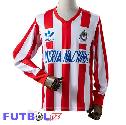 Camisetas De Futbol CD Guadalajara Retro Primera Manga Larga 1991/1992