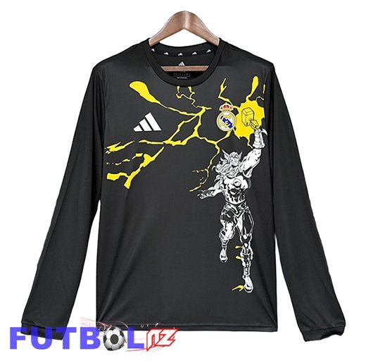 Camisetas De Futbol Real Madrid Manga Larga Edición Especial Negro 2026/2027