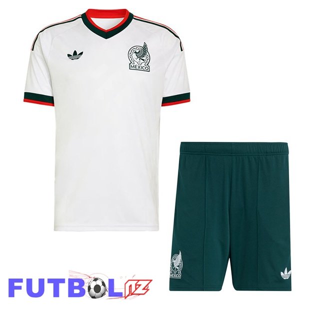 Camisetas De Futbol México Ninos Segunda Blanco 2026/2027