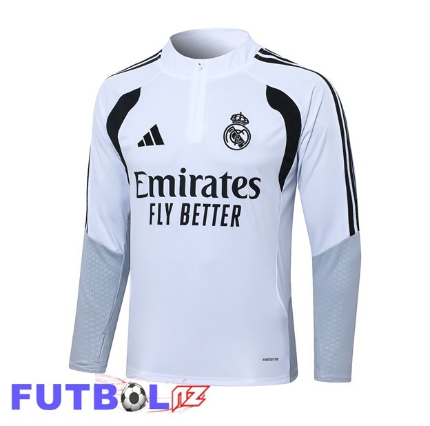 Sudadera De Entrenamiento Real Madrid Blanco 2026/2027