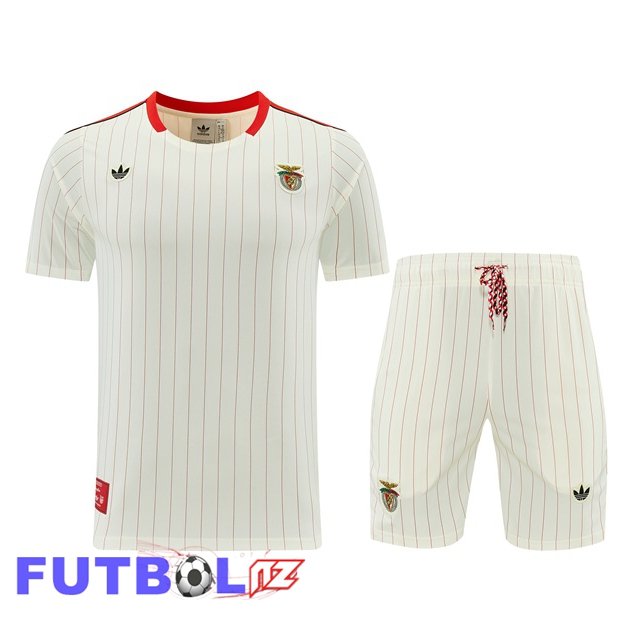 Camiseta Entrenamiento S.L Benfica + Cortos Blanco 2026/2027