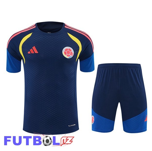 Camiseta Entrenamiento Colombia + Cortos Azul Real 2026/2027