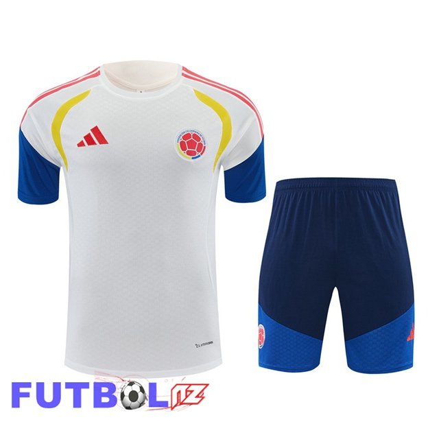 Camiseta Entrenamiento Colombia + Cortos Blanco 2026/2027