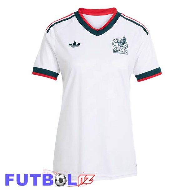 Camisetas De Futbol México Mujer Segunda Blanco 2026/2027 Camisetas De Futbol México Mujer Segunda Blanco 2026/2027
