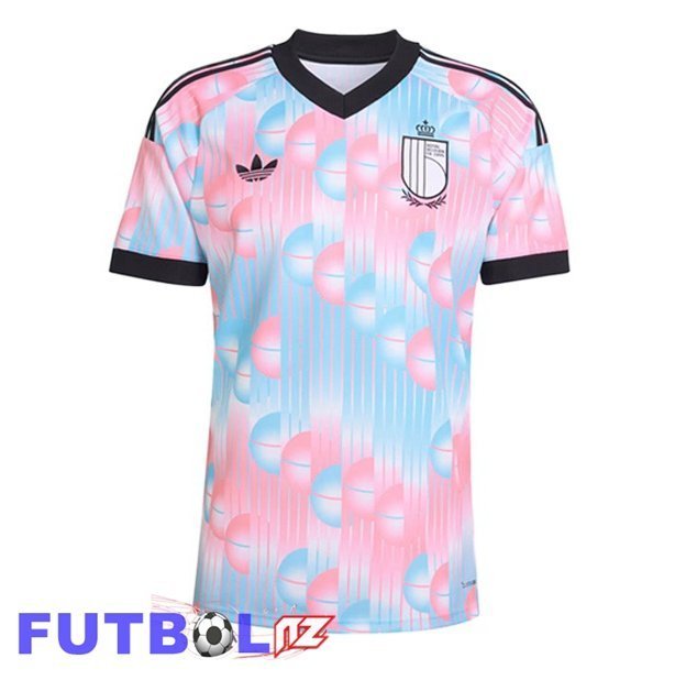 Camisetas De Futbol Bélgica Segunda Rosado Azul 2026/2027