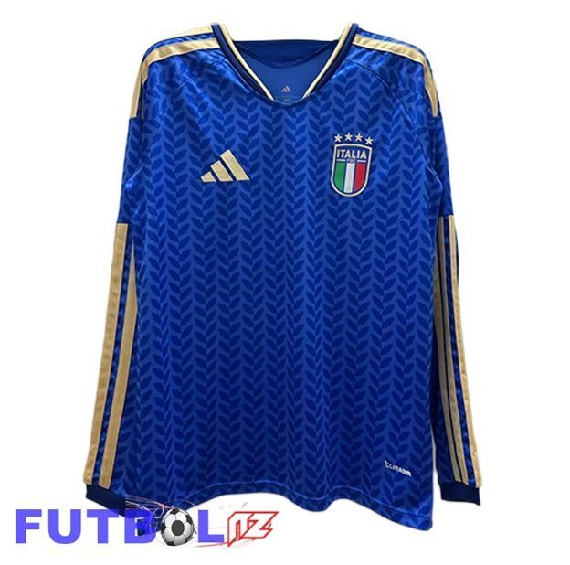 Camisetas De Futbol Italia Primera Manga Larga Azul 2026/2027