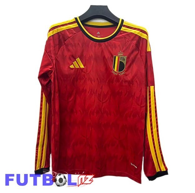 Camisetas De Futbol Bélgica Primera Manga Larga Rojo 2026/2027