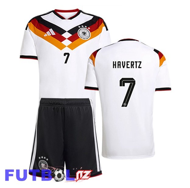 Camisetas De Futbol Alemania (HAVERTZ 7) Ninos Primera Blanco 2026/2027