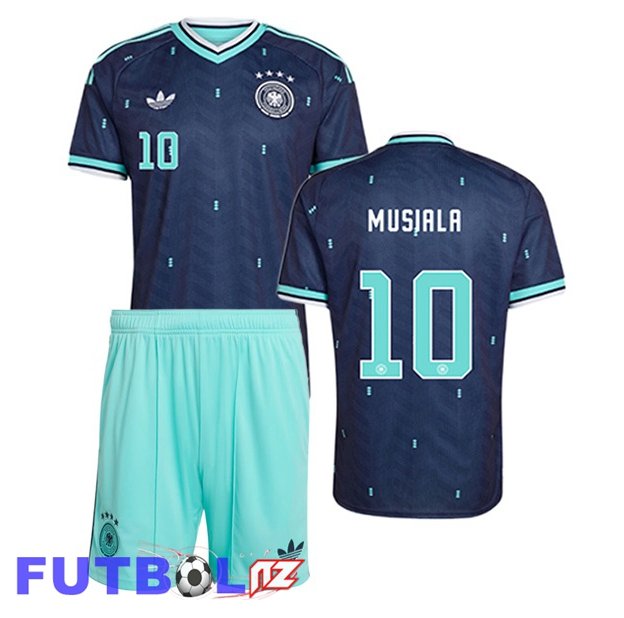 Camisetas De Futbol Alemania (MUSIALA 10) Ninos Segunda Azul Real 2026/2027