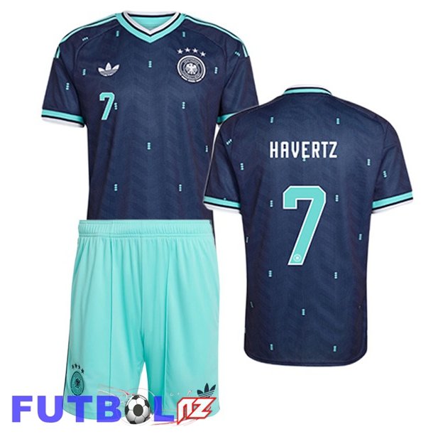 Camisetas De Futbol Alemania (HAVERTZ 7) Ninos Segunda Azul Real 2026/2027