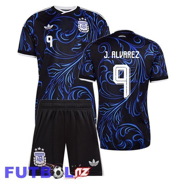 Camisetas De Futbol Argentina (J.ALVAREZ 9) Ninos Segunda Azul Real 2026/2027