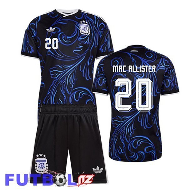 Camisetas De Futbol Argentina (MAC ALLISTER 20) Ninos Segunda Azul Real 2026/2027