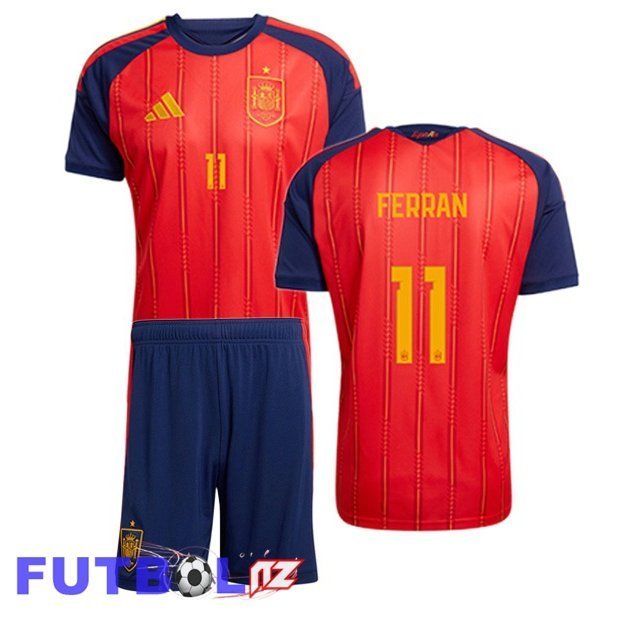 Camisetas De Futbol España (FERRAN 11) Ninos Primera Rojo 2026/2027