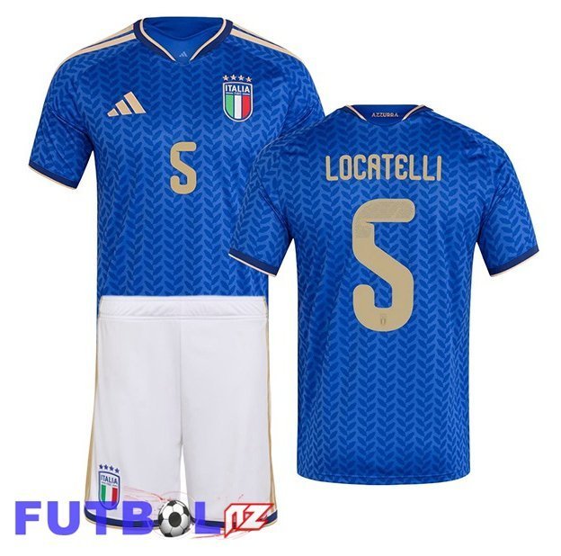 Camisetas De Futbol Italia (LOCATELLI 5) Ninos Primera Azul 2026/2027