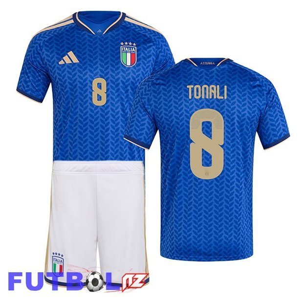 Camisetas De Futbol Italia (TONALI 8) Ninos Primera Azul 2026/2027